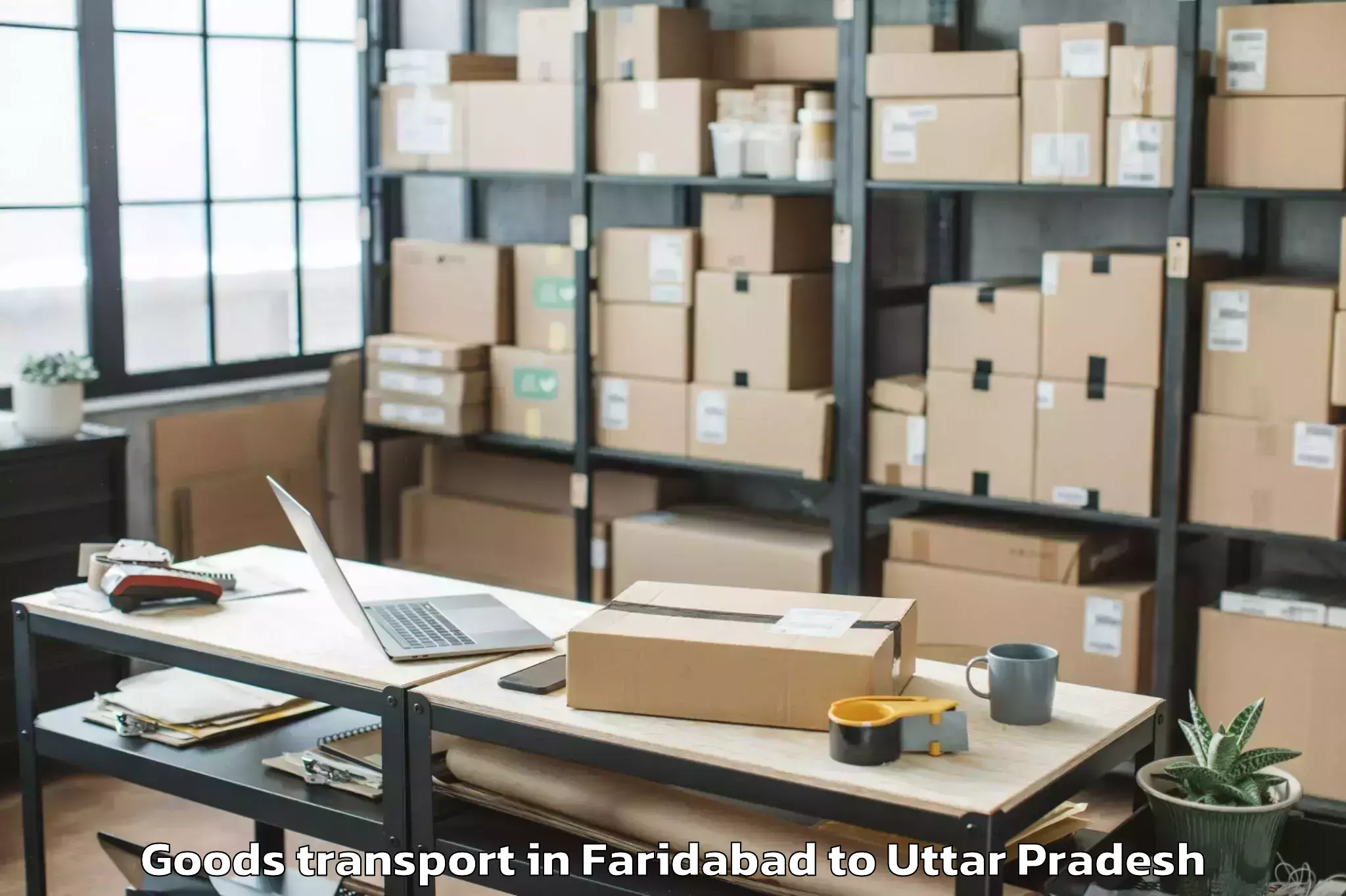 Easy Faridabad to Raura Goods Transport Booking